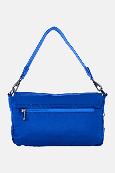 Kipling Women Brand Logo Shoulder Bag With Keyring, Blue