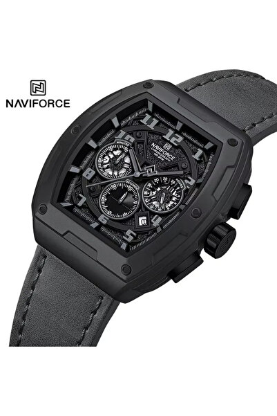 Naviforce 8053 Men's Watch Gray – Multiple Functions, Military Design, Shockproof, 3ATM