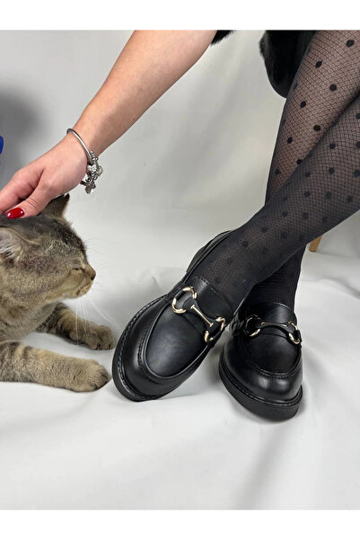 Zerenyus Flex Black Buckle Daily Orthopedic Women's Ballerinas