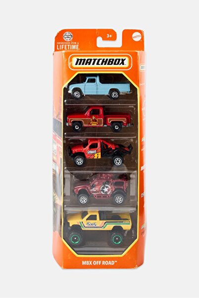 Matchbox 5 Pack Mattel Dino Adventure Vehicles, Multicolor