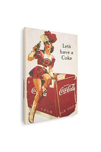 Tablou Canvas Tablou Lets have a Coke vintage, cod 4012