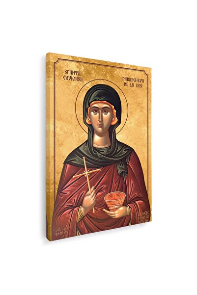 Tablou Canvas Icoana Sfanta Parascheva de la Iasi, cod 3334