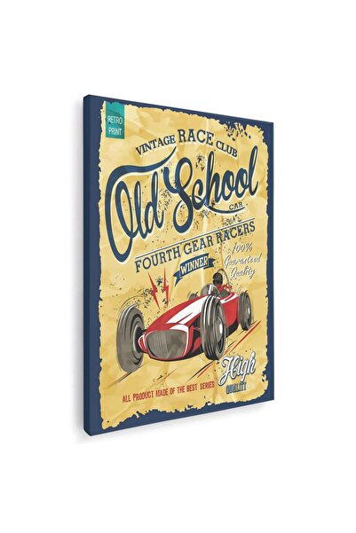 Tablou Canvas Tablou curse auto club Old School vintage, cod 3213