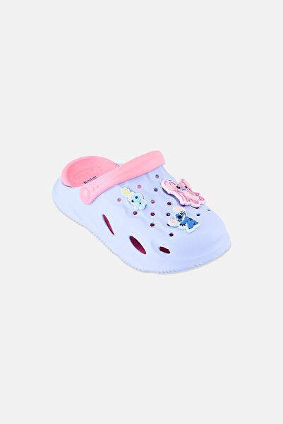 Disney Kids Girl Stitch Slingback Clogs, Ice Blue