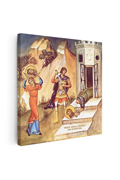 Tablou Canvas Icoana Taierea capului Sfantului Ioan Botezatorul, cod 3363