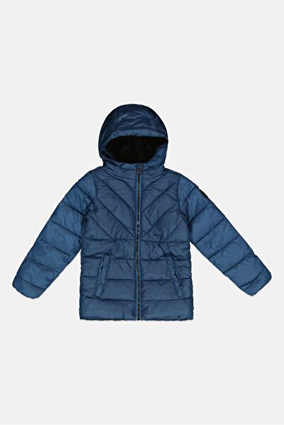 Perry Ellis Kids Boy Hooded Puffer Jacket, Navy Blue
