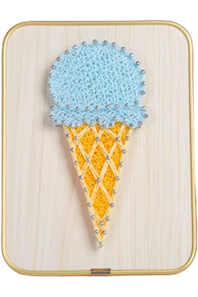 BALIM ÖRGÜ EVİ Set de flografie pentru copii Înghețată 15 x 20 cm