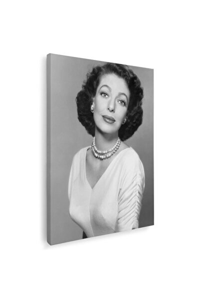 Tablou Canvas Tablou Loretta Young actrita alb, negru, cod 1940
