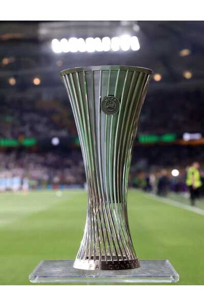 3d layer craft UEFA Konferans Ligi Şampiyonluk Kupası 20 cm Futbol Ödül Kupası