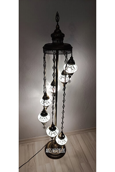 ARİS HEDİYELİK El Yapımı Otantik Mozaik Lambader 7'li