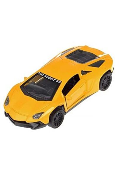 Sport Yellow Car with Opening Doors 1:43