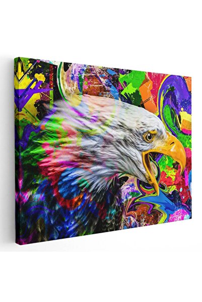 Tablou Canvas Tablou vultur fundal abstract multicolor, cod 4998