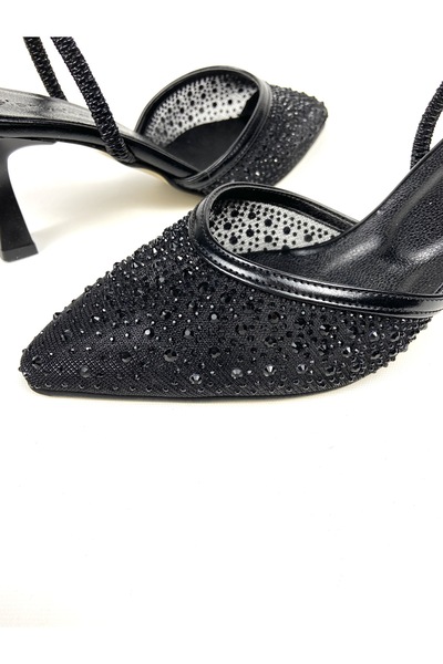 Gloriys Ayakkabı & Çanta Transparent Stone 6 cm Heel Shoes 01600