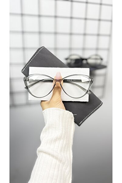 LOOKUP NEW Cat Eye 56 Ekartman Bone Transparent Women Men Unisex Blue Light Protection Screen Glasses Eyewear