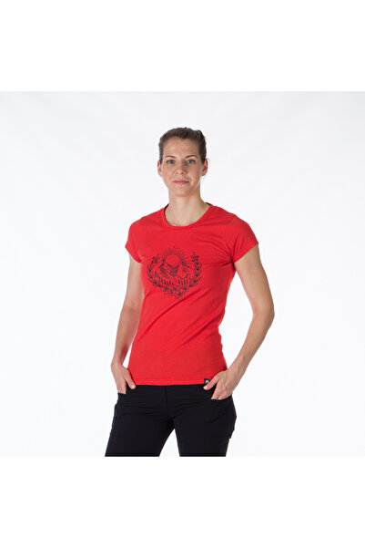 NORTHFINDER Women's t-shirt comfortable semi-fitting TR-4911OR MAUDE red