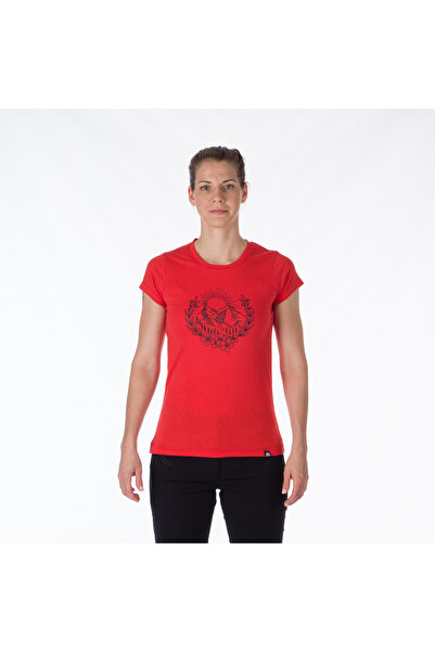 NORTHFINDER Women's t-shirt comfortable semi-fitting TR-4911OR MAUDE red