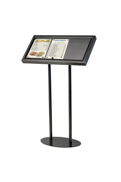 DESMARK 3xA4 Restoran&Menü Panosu - Siyah renk Manyetik Kaldırım reklam panos...