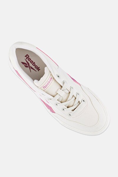 Reebok Women Court Advance Vulc Lace Up Running Shoes, Off White