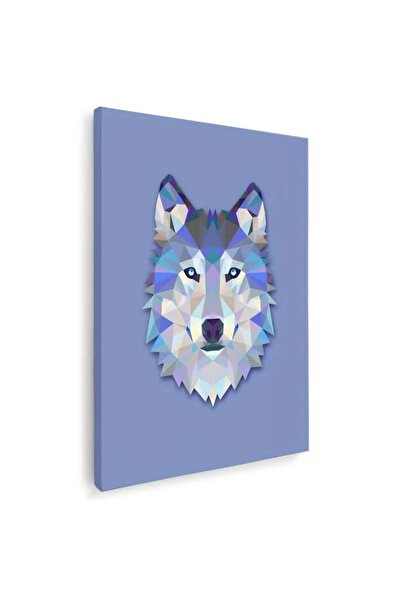 Tablou Canvas Tablou portret caine lup arta poligonala, cod 5229