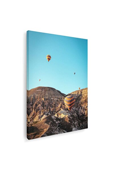 Tablou Canvas Tablou peisaj munte baloane cu aer cald, cod 4487