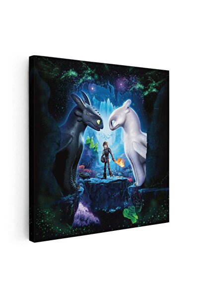 Tablou Canvas Cum sÄƒ-ti dresezi dragonul desene animate, cod 4881