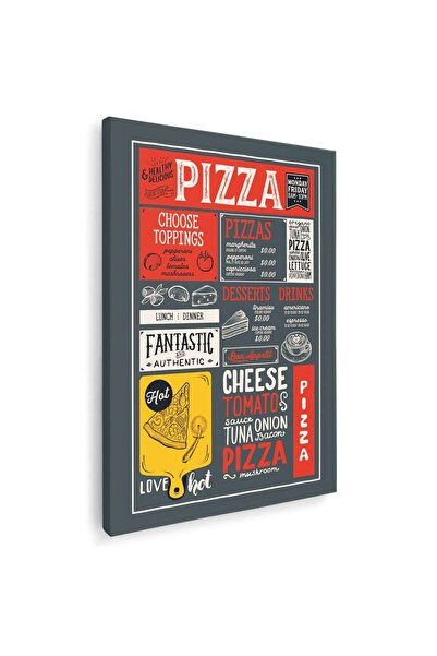 Tablou Canvas Tablou meniu pizza, cod 3923