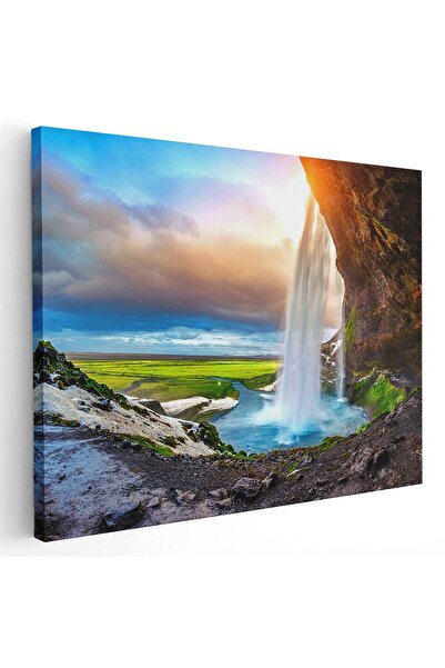 Tablou Canvas Tablou peisaj cascada Seljalandsfoss Islanda, cod 3142