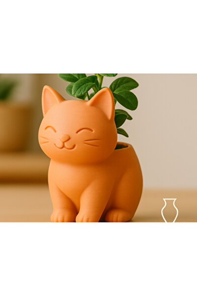 Genel Markalar KEDİ FİGÜRLÜ SAKSI