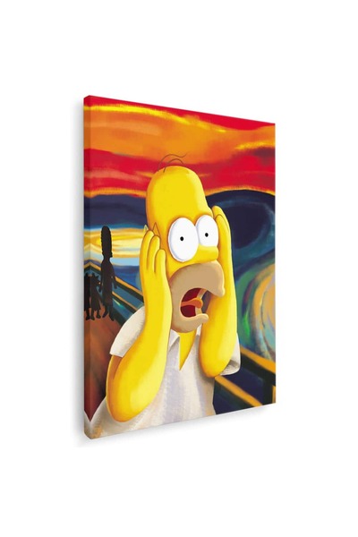 Tablou Canvas Tablou Familia Simpson Homer desene animate, cod 4724