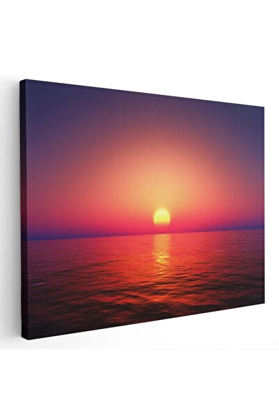 Tablou Canvas Tablou peisaj marin la apus, cod 4375