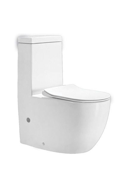 Senorita كرسي الحمام أفرنجي موديل 5968S قطعة واحدة وحجم مدمج