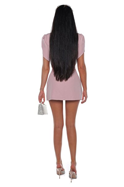 Prive Boutique Ροζ Φόρεμα με Γοητεία