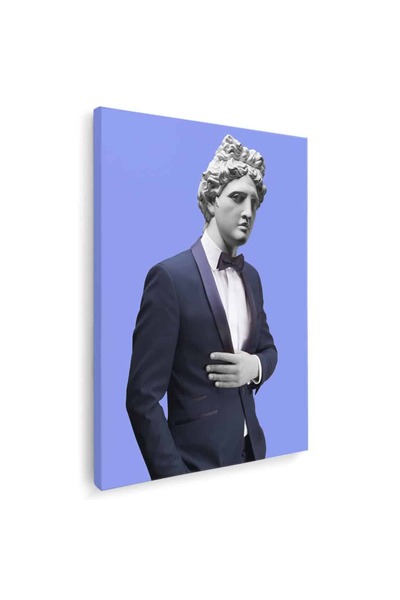 Tablou Canvas Tablou pop art statuie in costum, cod 3109