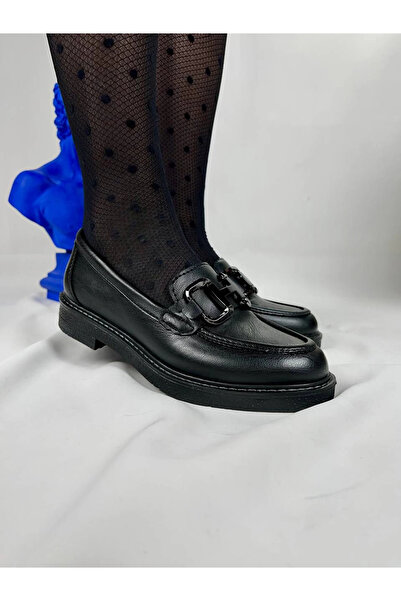 Zerenyus Flex Black Buckle Daily Orthopedic Women's Ballerinas