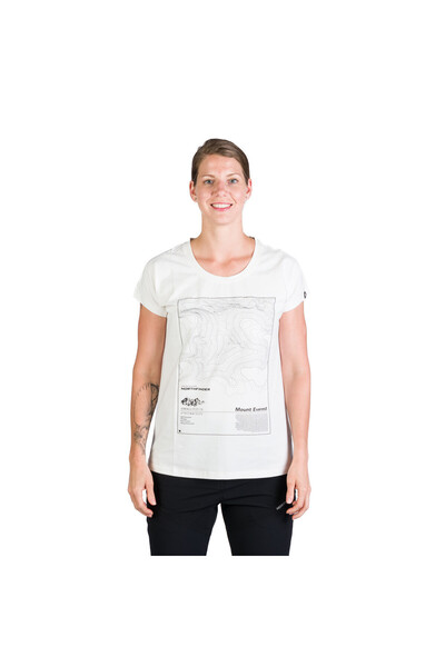 NORTHFINDER Tricou de drumeție respirabil pentru femei GAYLE alb