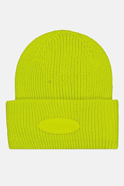 ASOS Design Men Knitted Beanie, Lime