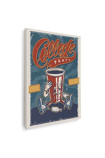 Tablou Canvas College Party retro, cod 5397
