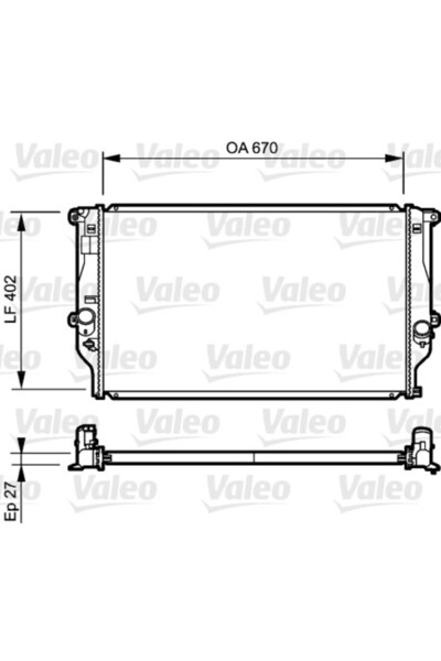 VALEO Radiator, replacement filter set, Toyota RAV 4 III (_A3_)
