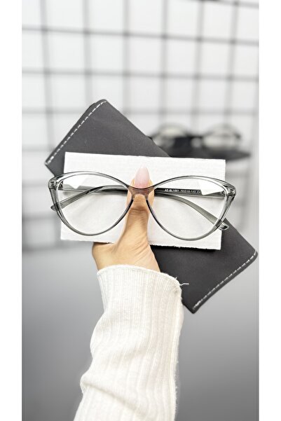 LOOKUP NEW Cat Eye 56 Ekartman Bone Transparent Women Men Unisex Blue Light Protection Screen Glasses Eyewear