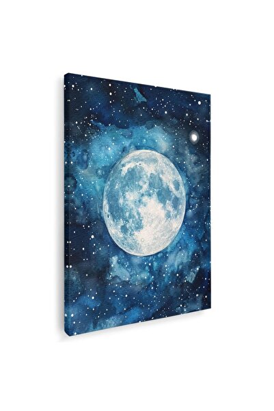 Tablou Canvas Tablou pictura acuarela Luna, cod 5346