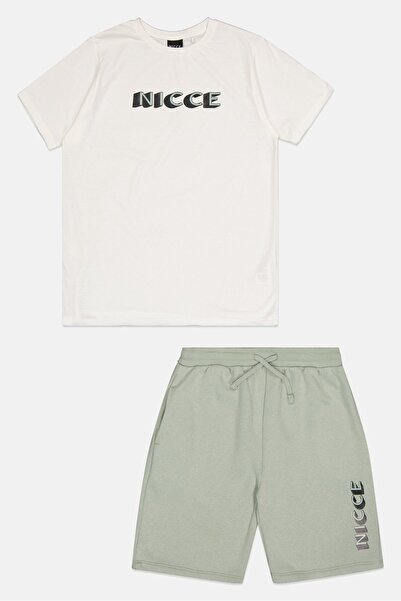 Nicce Kids Boy 2 Pieces Brand Logo T-Shirt And Shorts Set, Multicolor