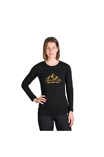 NORTHFINDER Tricou turist pentru femei din bumbac SONYA negru