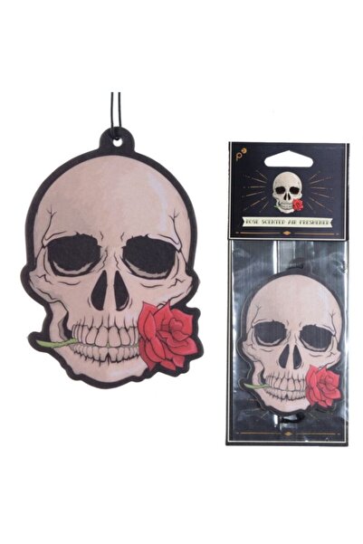 POLO SHOP Odorizant auto cu parfum de trandafiri, model craniu, ornament gotic