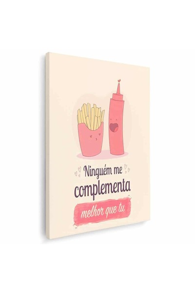 Tablou Canvas Tablou cartofi prajiti ketchup, cod 3935