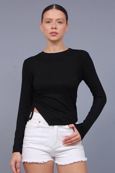 Rouge بلوزة مودال بخصر مطاطي