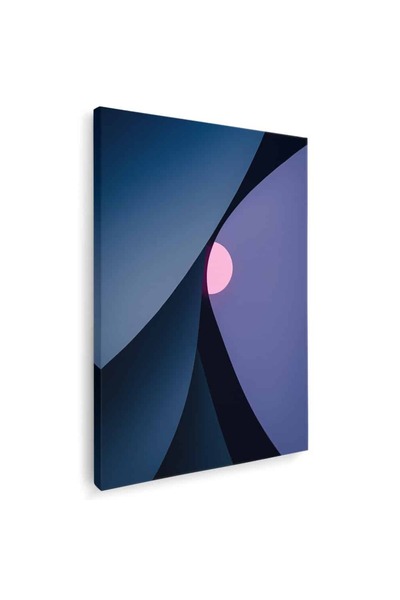 Tablou Canvas Tablou forme abstracte albastru, cod 1983