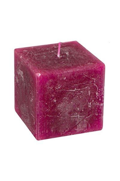 DavidaHome Lumanare parfumata, patrata, cu aroma florala, rosie