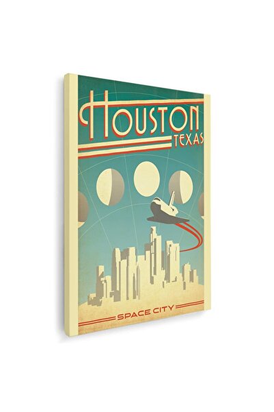 Tablou Canvas Houston Texas vintage, cod 5407