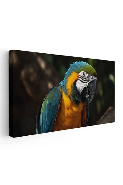 Tablou Canvas Tablou pasare papagal Ara in natura, cod 5260