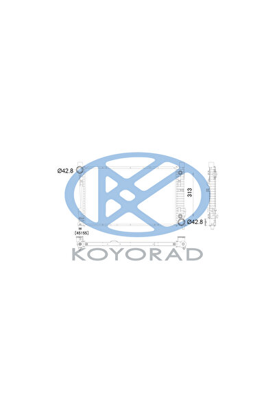 Koyorad Radiator, replacement filter set, Mercedes CLC-CLASS (CL203)